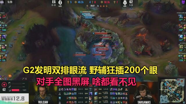 MSI:G2发明双排眼流,野辅狂插200个眼,对手全图黑屏啥都看不见