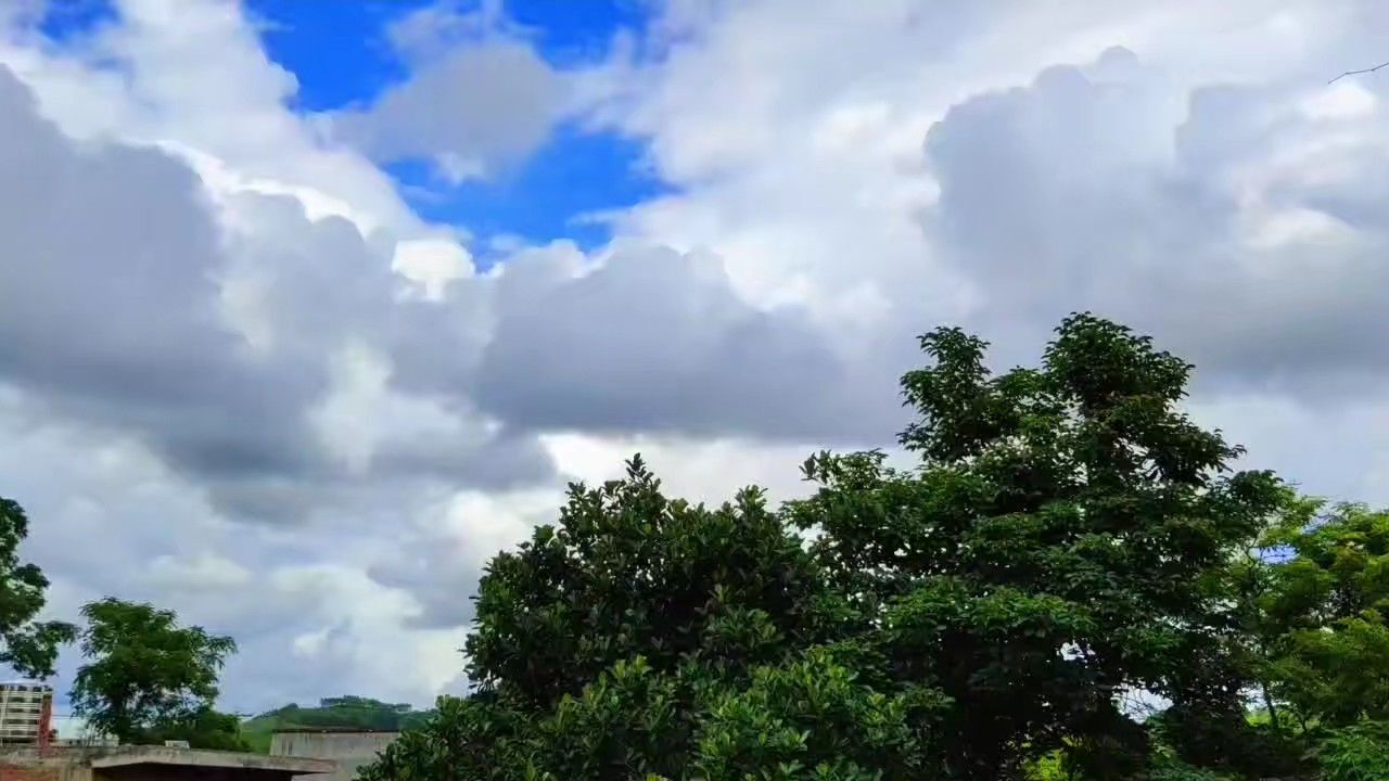 雨后的蓝天白云