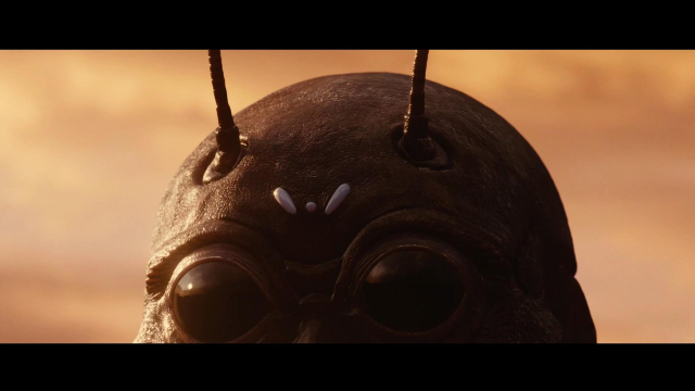 蟑螂被留在火星上,进化变异成人形怪物,战斗力足以歼灭人类.