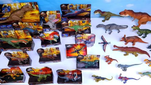 拆恐龙战车和恐龙蛋玩具蛋，恐龙变魔术动画片，恐龙大集合