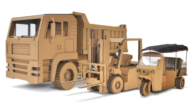 用纸箱做的三种无线遥控车(第1段)