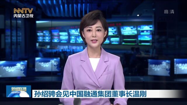 孙绍骋会见中国融通集团董事长温刚