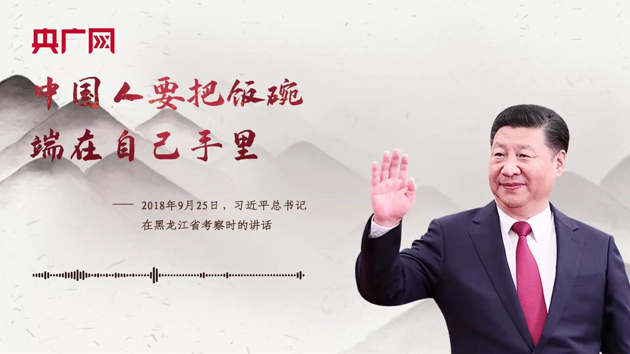 【每日一习话·金句100】中国人要把饭碗端在自己手里_高清1080P在线观看平台_腾讯视频