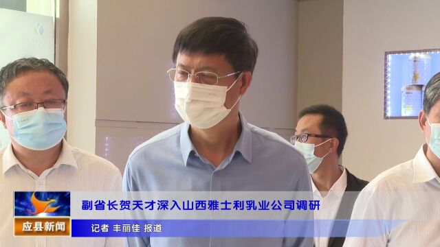 副省长贺天才深入山西雅士利乳业公司调研