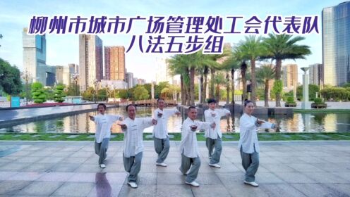 柳州市城市广场管理处工会代表队八法五步组