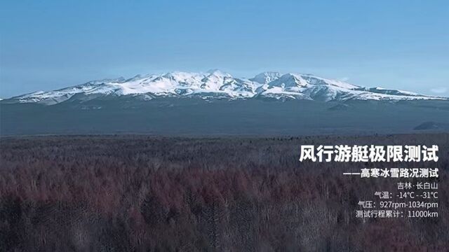 风行游艇极限高寒冰雪测试|最低零下31度 累计行驶1.1万公里