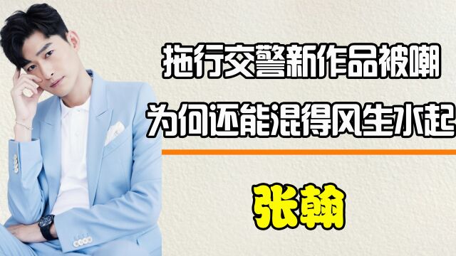 曾拖行交警,新作品被嘲打低分,为何张翰还能在娱乐圈混得风生水起