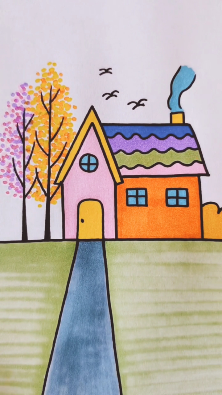 一起来画秋天# 简笔画# 育儿_腾讯视频