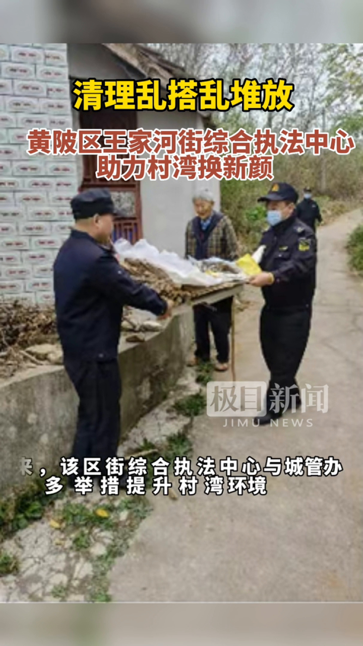【视频】清理乱搭乱堆放,黄陂区王家河街综合执法中心助力村湾换新颜_腾讯视频
