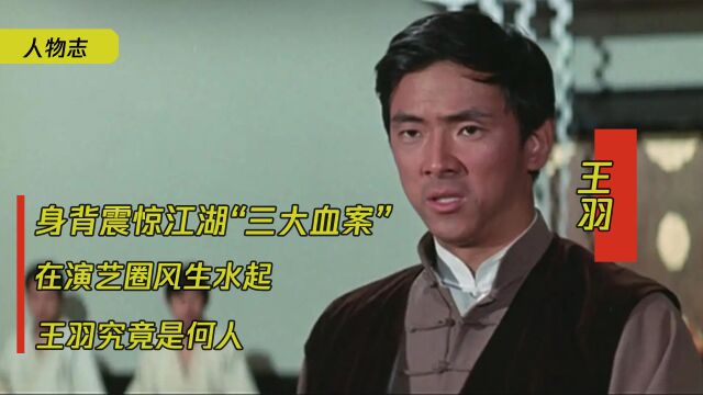 王羽:身背震惊江湖“三大血案”,却能在演艺圈混的风生水起,王羽究竟是何人