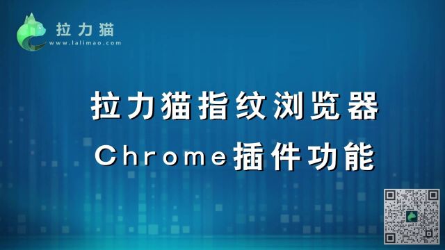 Chrome插件使用和自主上传安装  拉力猫指纹浏览器