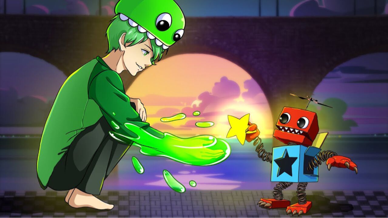 盒子怪居然用星星,把大怪兽变成人类,还用太阳给他烤牛排