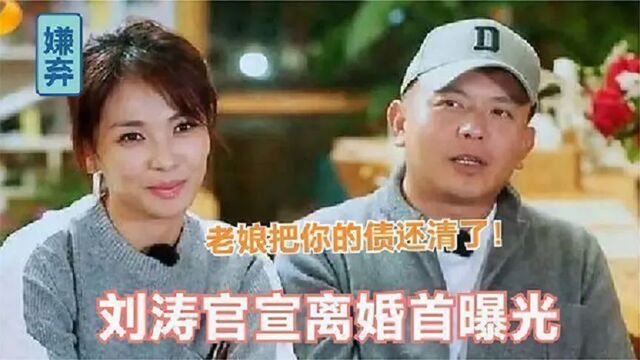 刘涛官宣离婚曝光!刘涛首度接受采访:”老娘替他把债还完了“