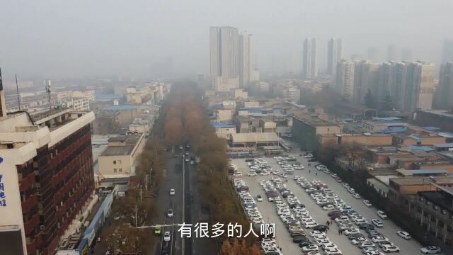 陕西省渭南市,东风大街下午16点拍摄,真不一般