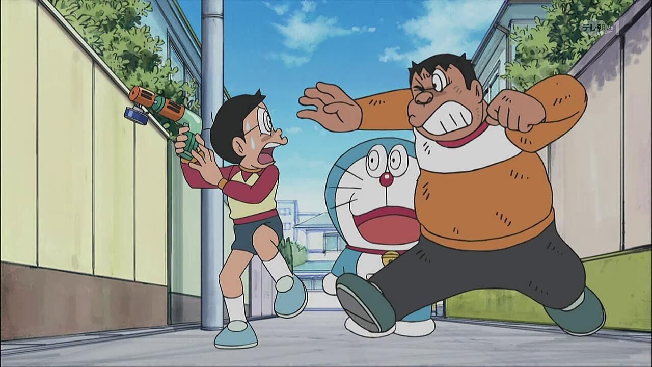 哆啦a梦:大雄在静香面前自动脱衣服出糗,还把胖虎坑惨了