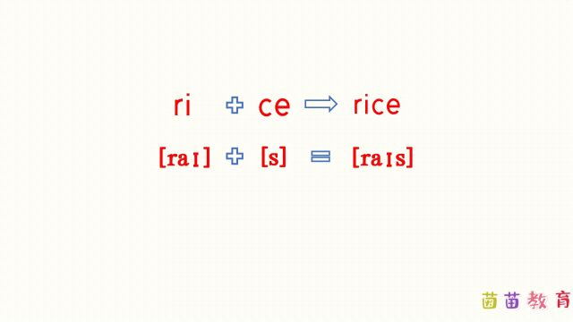 自然拼读:rice