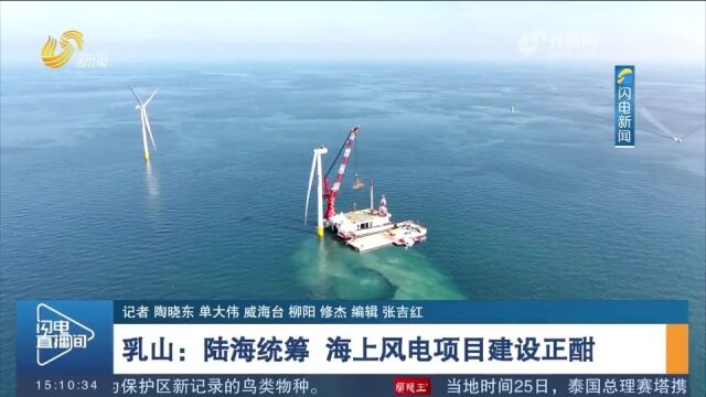 乳山:坚持陆海统筹,全力推进海上风电项目建设步伐