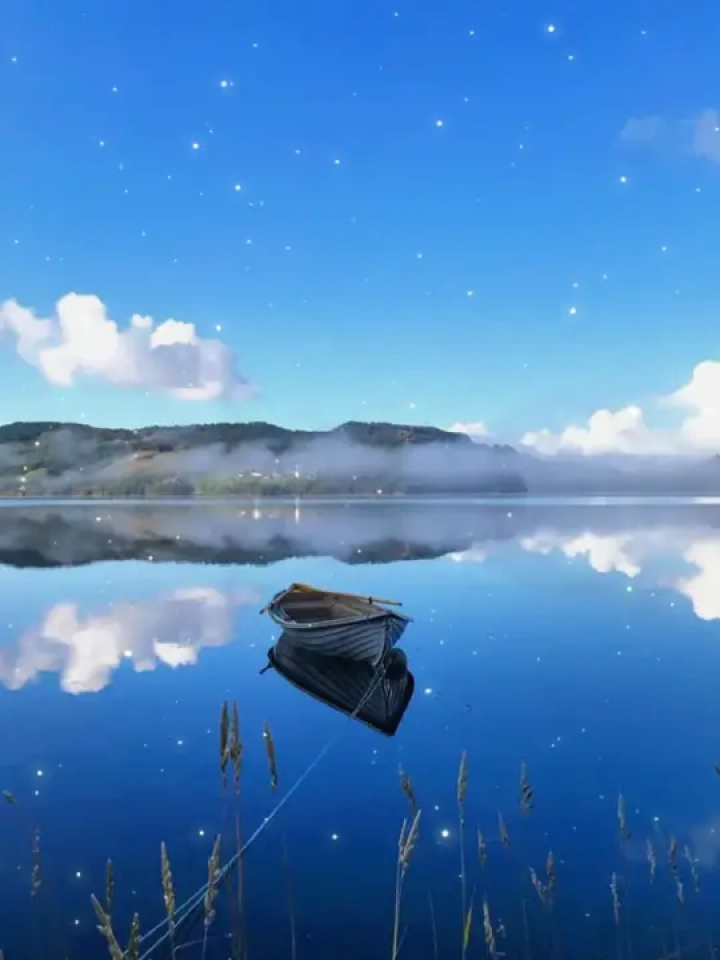 我的眼里流着深蓝色泪水……#治愈系风景