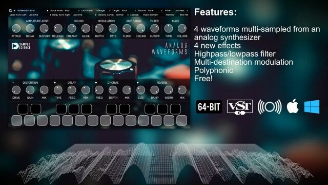 Free Analog Waveforms v2 VST VST3 AU plugin instrument