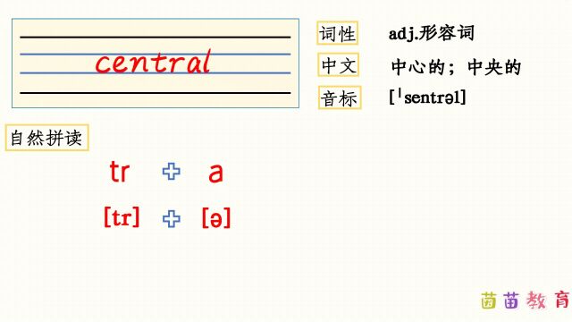 自然拼读:central