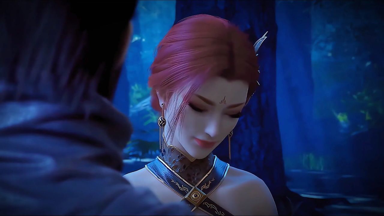 雅菲终究还是对萧炎动情了