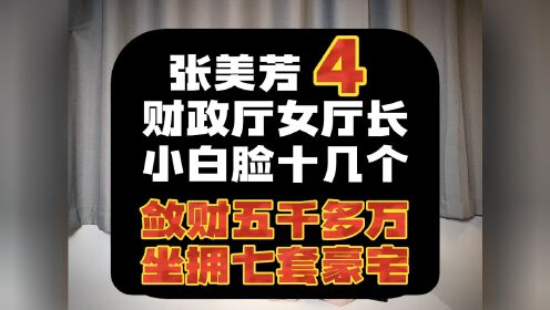 （第4集）江苏省财政厅女厅长张美芳，在七套豪宅里养了十几个小白脸。