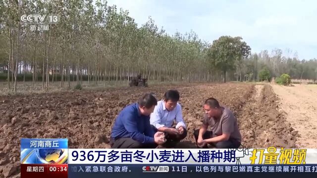 商丘936万多亩冬小麦进入播种期,农技专家深入田间地头指导