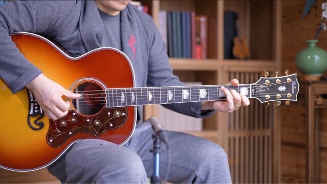 奢华描金:吉普森Gibson SJ200 Deluxe豪华版 吉他评测