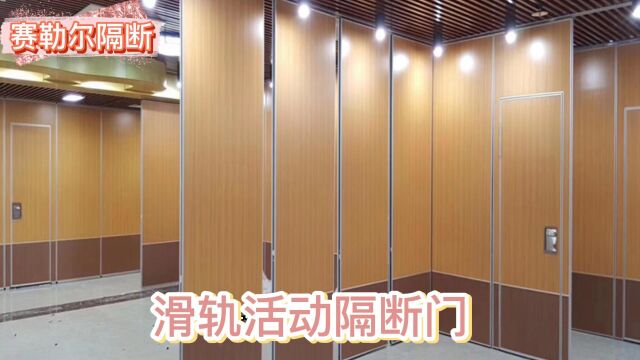 深圳赛勒尔滑轨活动隔断门厂家可定制