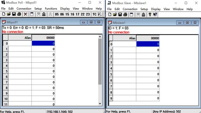 网络调试助手和Modbus Poll调试助手实现Modbus TCP以太网通信