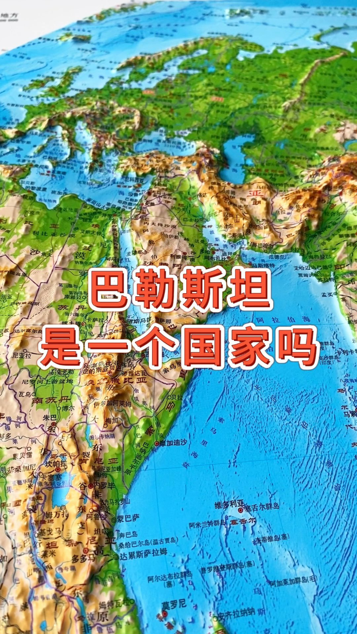 巴勒斯坦是一个国家#巴基斯坦 #地理 #地形图