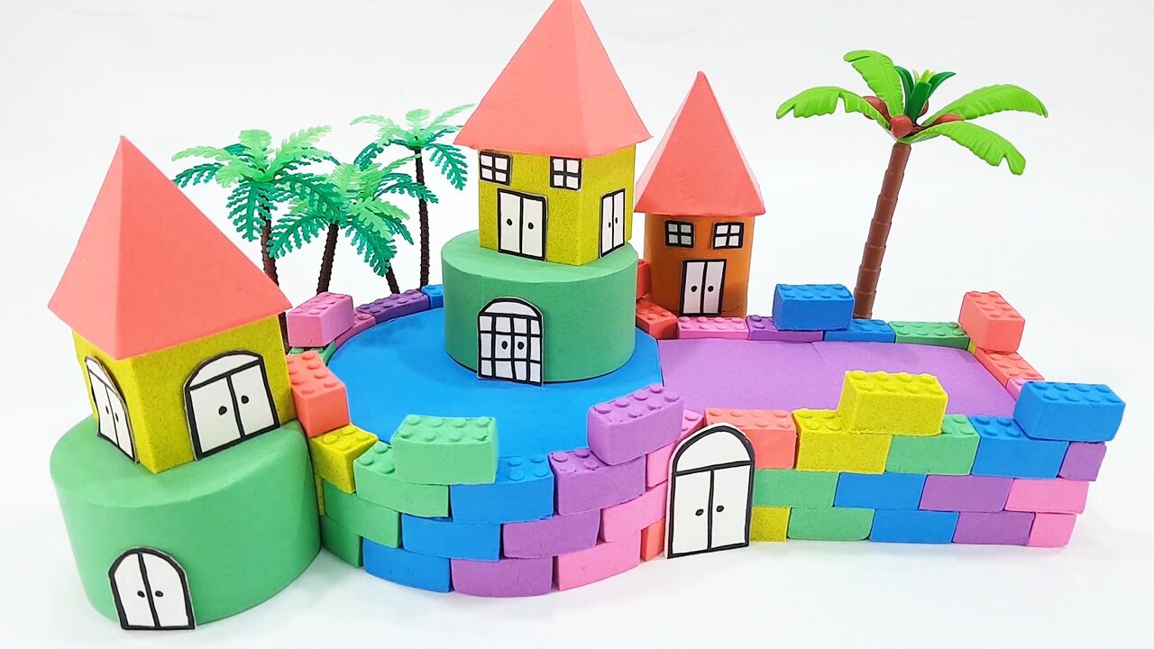 小朋友最爱玩的魔力沙,手工制作魔力沙城堡_高清1080p在线观看平台