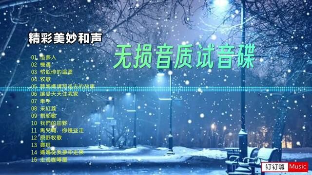 精彩美妙和声经典,顶级无损音质HIFI试音碟