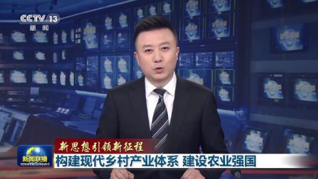 新思想引领新征程|构建现代乡村产业体系 建设农业强国