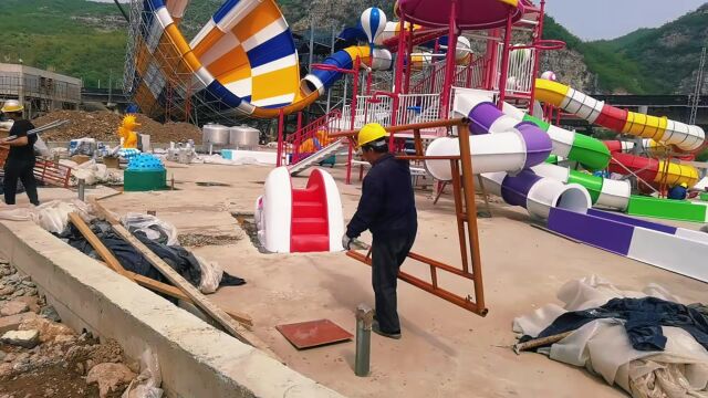 23000平方米阳泉这个水上乐园主体完工