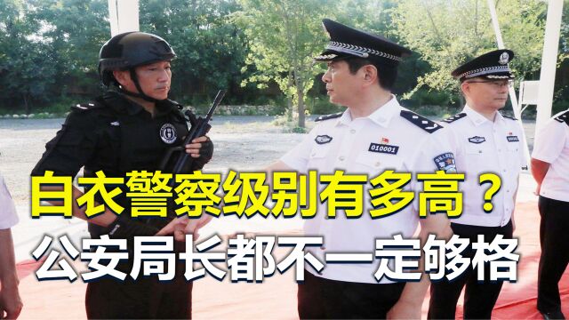 “白衣警察”的级别有多高?公安局长都不一定够格