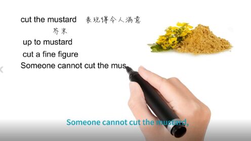 英语思维解密，为什么cut the mustard表示做好工作达到要求的标准，轻松学英语