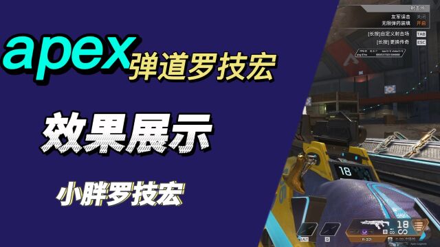 apex 英雄 弹道宏逻辑驱动使用教程及演示效果