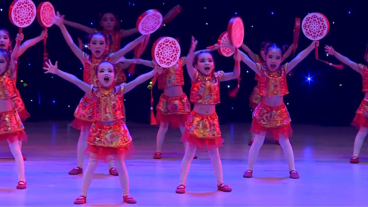《太平女儿鼓》欢快喜庆少儿舞蹈 幼儿园舞蹈