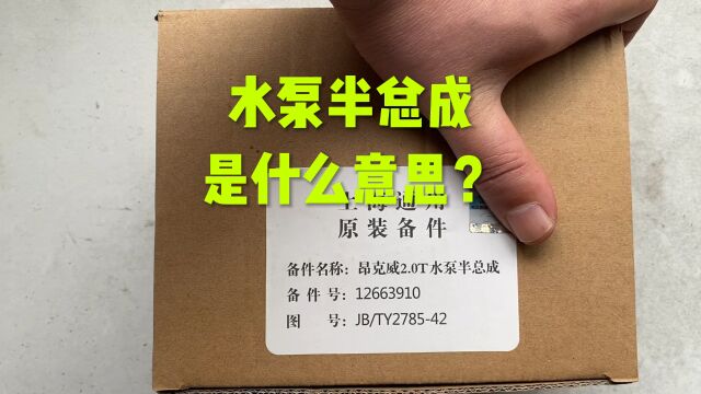 水泵半总成是什么意思?省Q视频哦!