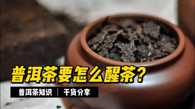 普洱茶应该怎么醒茶?干货分享,建议收藏!