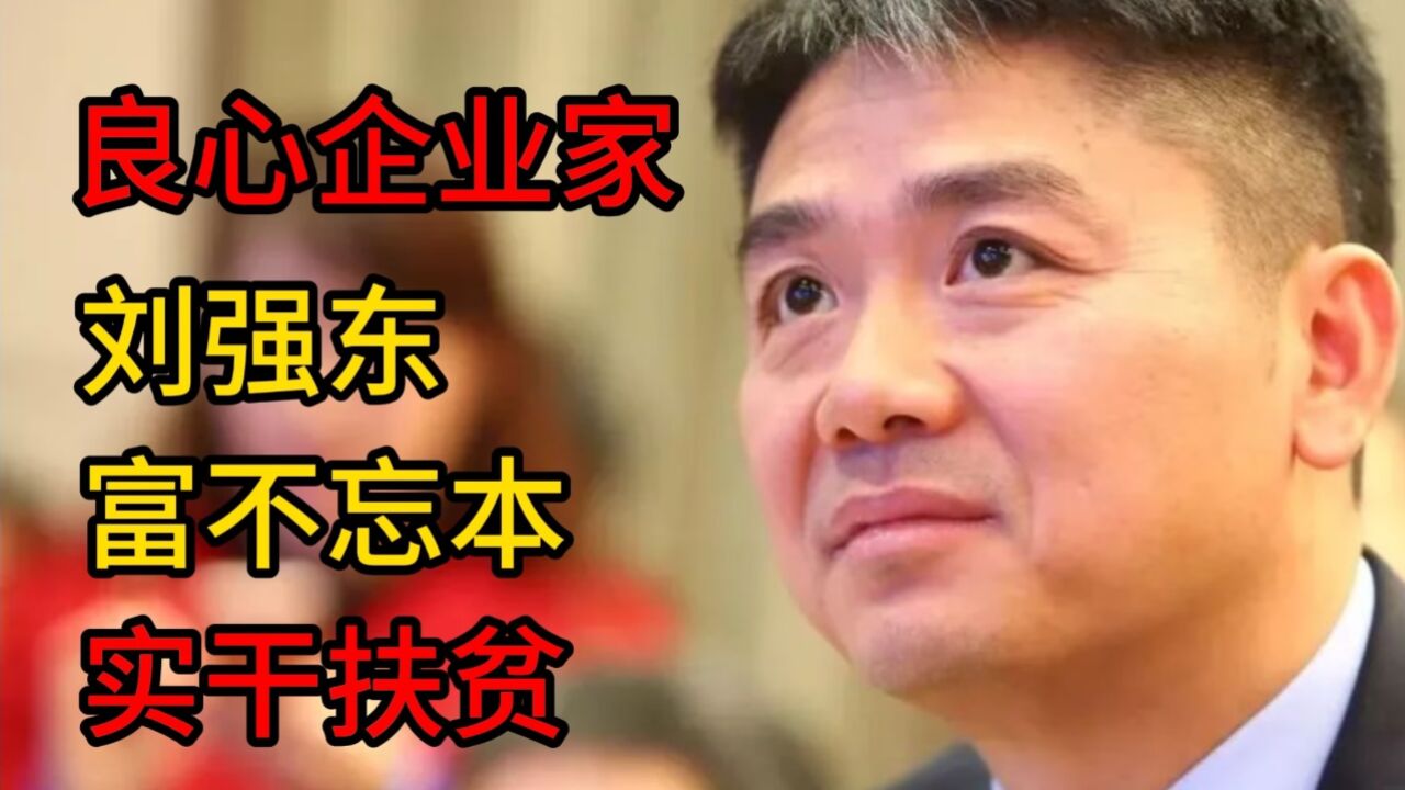 良心企业家刘强东 富不忘本 实干扶贫