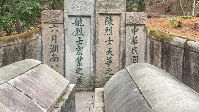 长沙岳麓山,2位男烈士合葬1个墓,这原因谁能懂?#陈天华