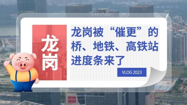 龙岗被“催更”的桥、地铁、高铁站进度条来了