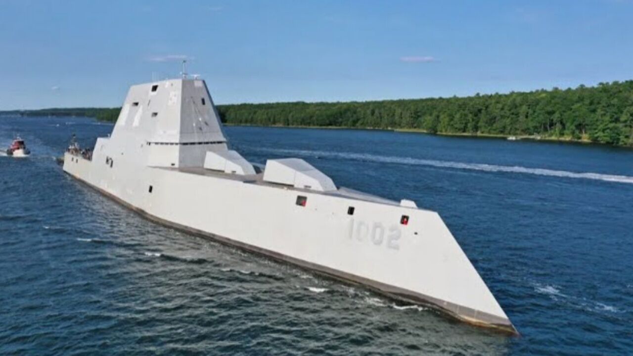 美隐形驱逐舰"朱姆沃尔特"ddg1000!