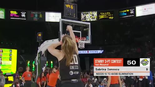 刷新NBA+WNBA纪录！约内斯库WNBA三分大赛狂轰37分夺冠