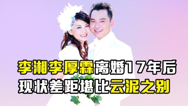 离婚仅仅17年,李湘与李厚霖人生境遇,到底有何不同?