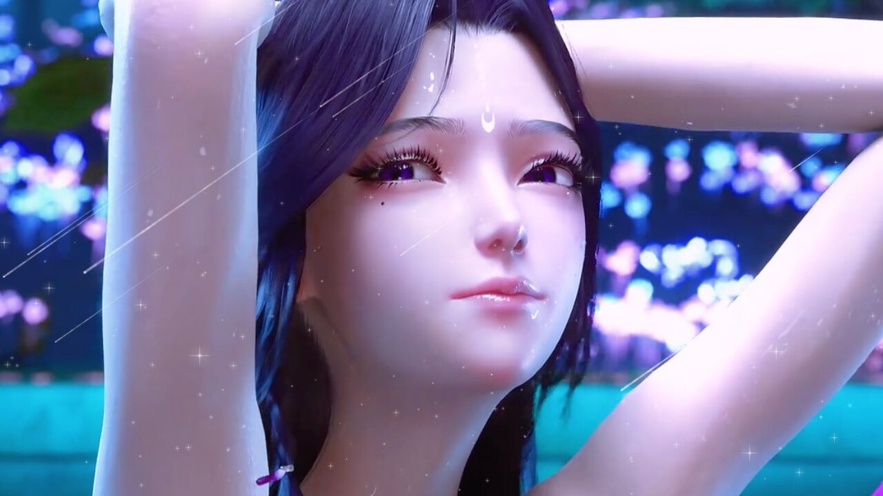 国漫女神月夜大美女洗澡也太美了吧，谁看不心动！高清1080p在线观看平台腾讯视频 