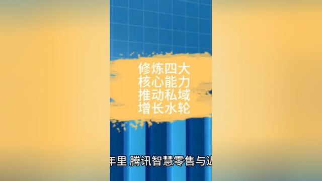 智慧零售:修炼四大核心能力,推动私域增长水轮