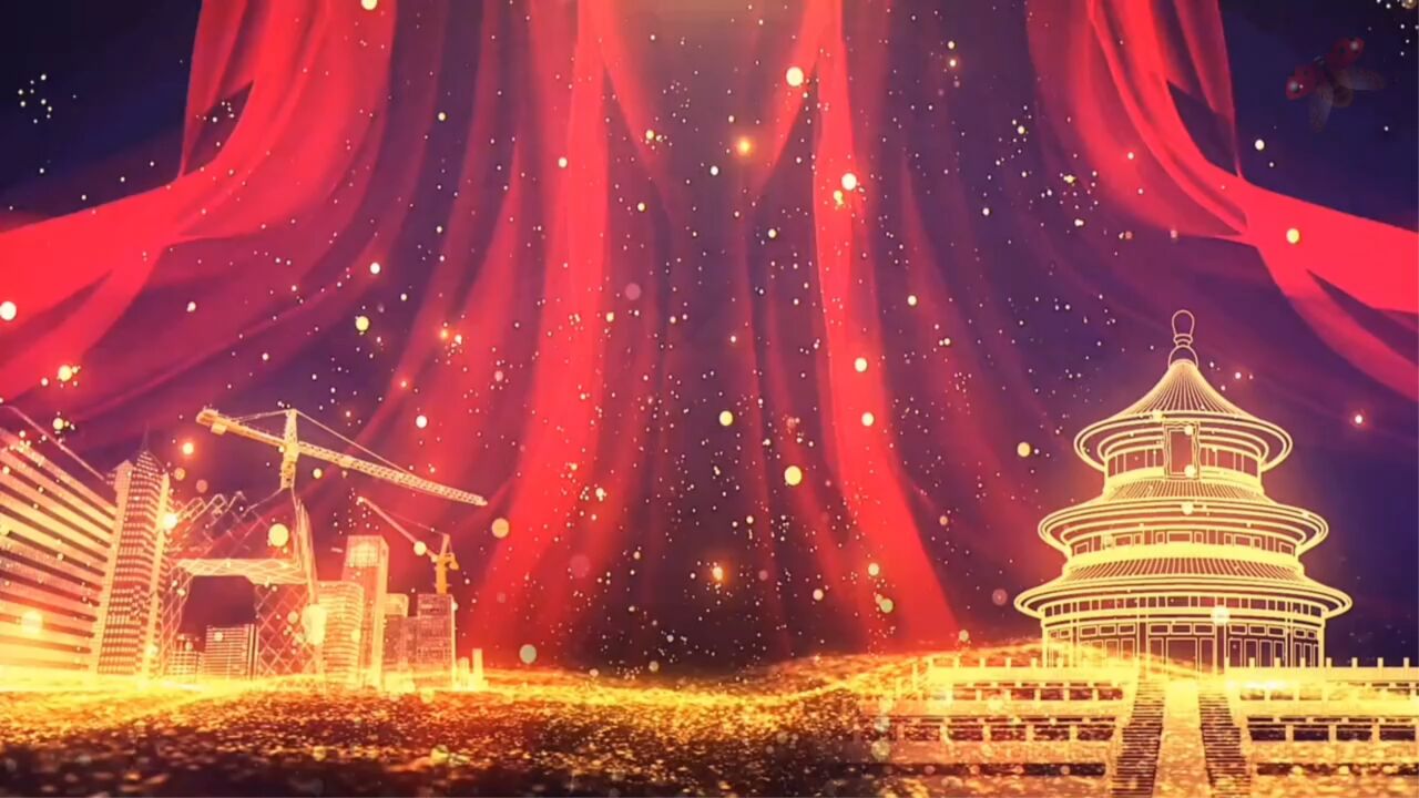 汪峰歌曲舞台表演歌唱爱国歌颂祖国配乐大屏幕高清led背景视频素材